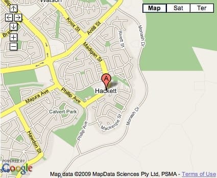 hackett Location Map for Hackett