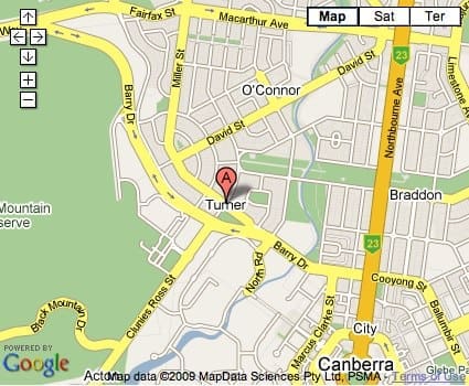 turner Location Map for Turner